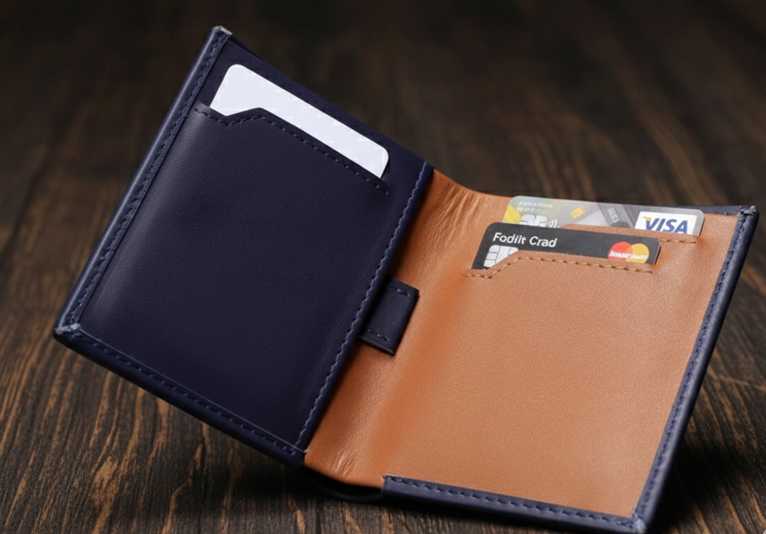 Leather Bifold Wallet for Men