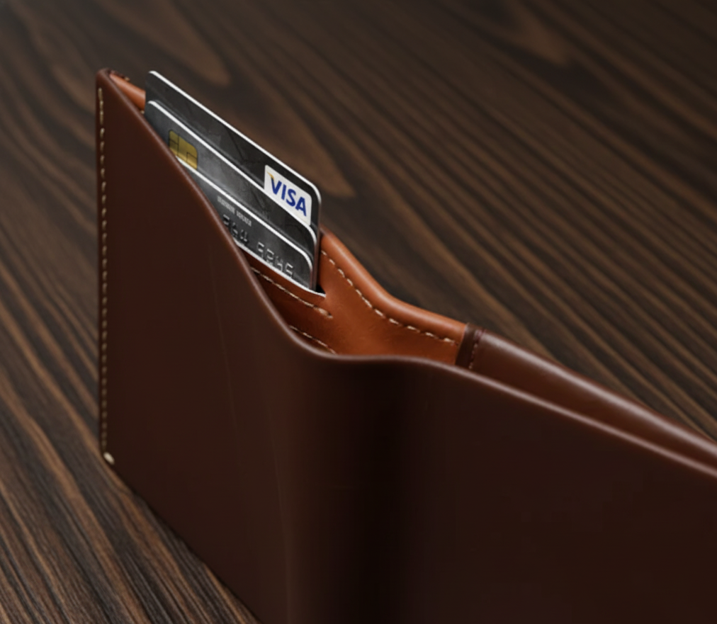 Leather Bifold Wallet for Men