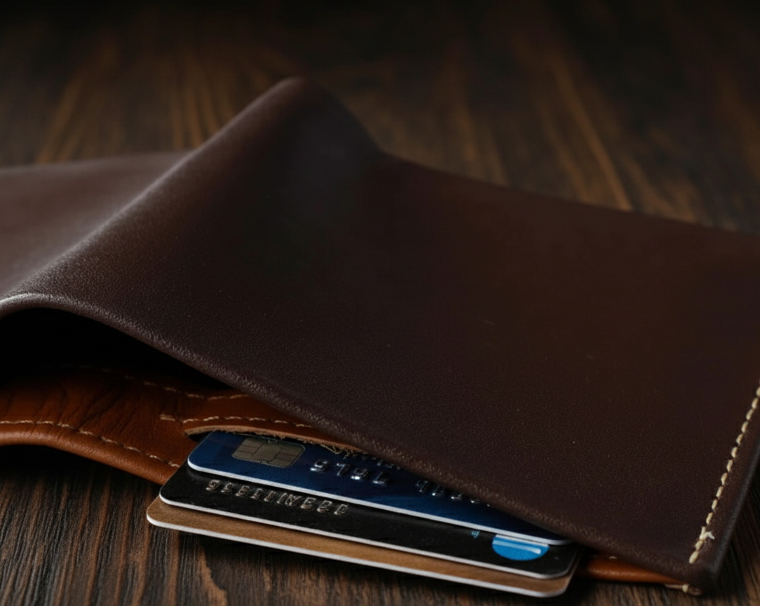 Leather Bifold Wallet for Men
