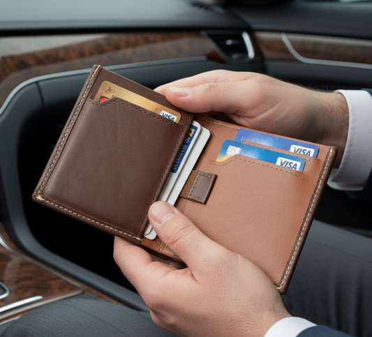 Leather Bifold Wallet for Men