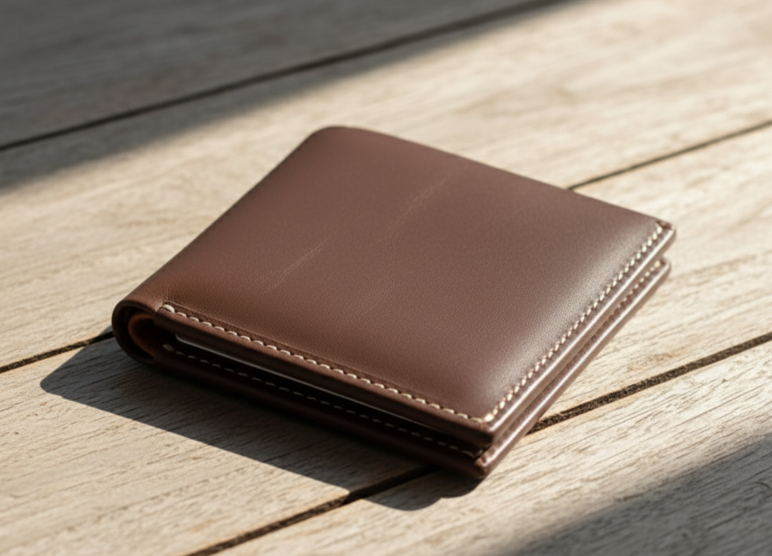 Leather Bifold Wallet for Men