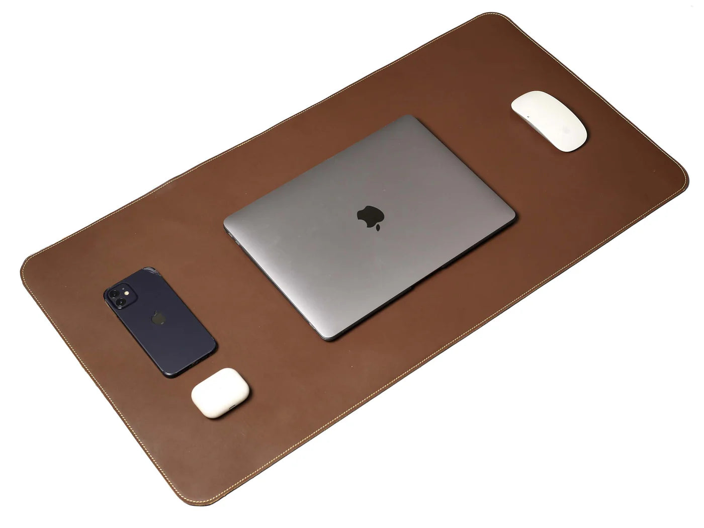 Premium Leather Desk Mat | Elegant Office Desk Pad – Leather Hub