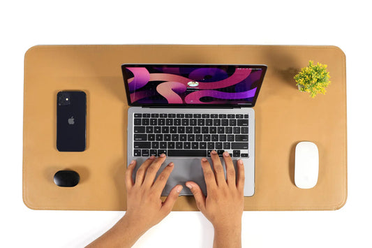 Premium Leather Desk Mat | Elegant Office Desk Pad – Leather Hub