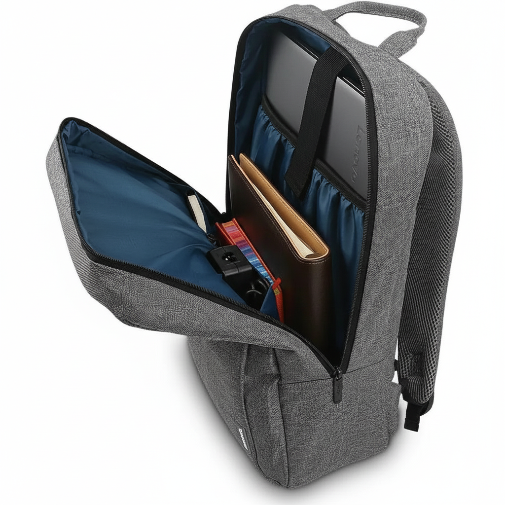 Grey Laptop Backpack 15.6" | Water-Resistant & Comfortable
