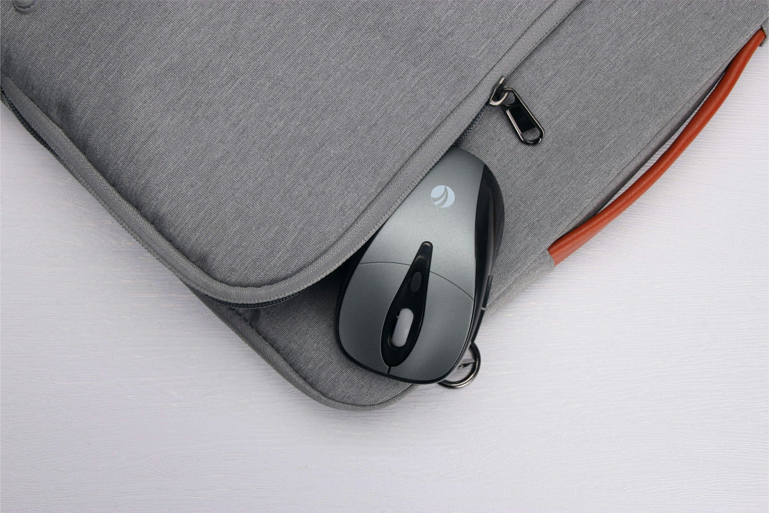 Eco-friendly laptop bag with padded sleeve and multiple storage pockets