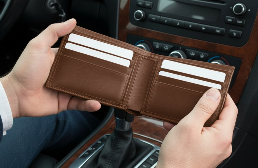 Matte Leather Wallet For Men