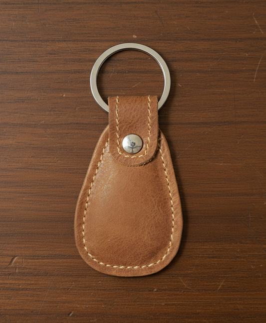 Teardrop Leather Key Holder