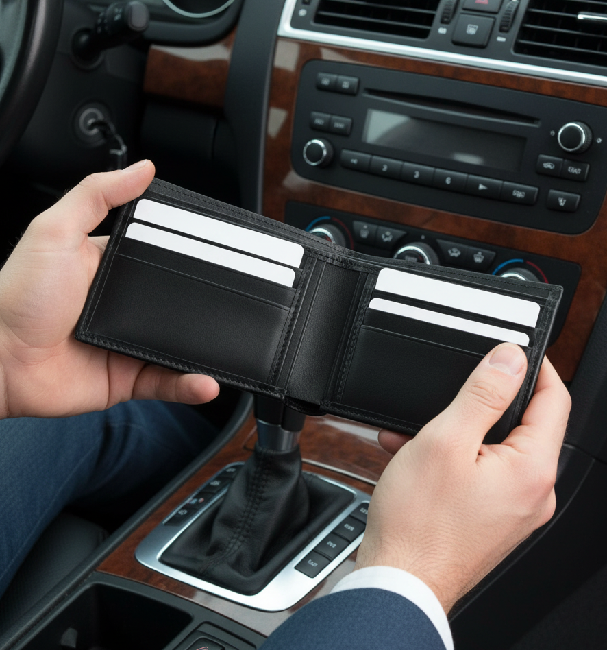 Matte Leather Wallet For Men